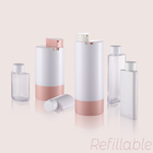 Dual Refillable PETG Inner Bottle Airless Cosmetic Bottles GR305A
